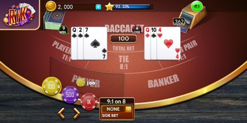 Mẹo chơi Baccarat tại Rikvip