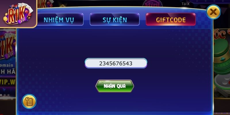 Cách nhận giftcode tài xỉu RIKVIP qua sự kiện trên fanpage