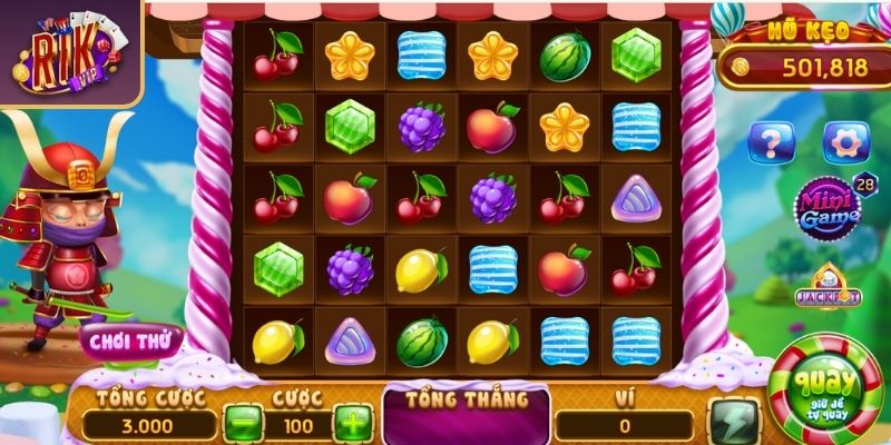 Khám phá game Candy Fruit Samurai RIKVIP