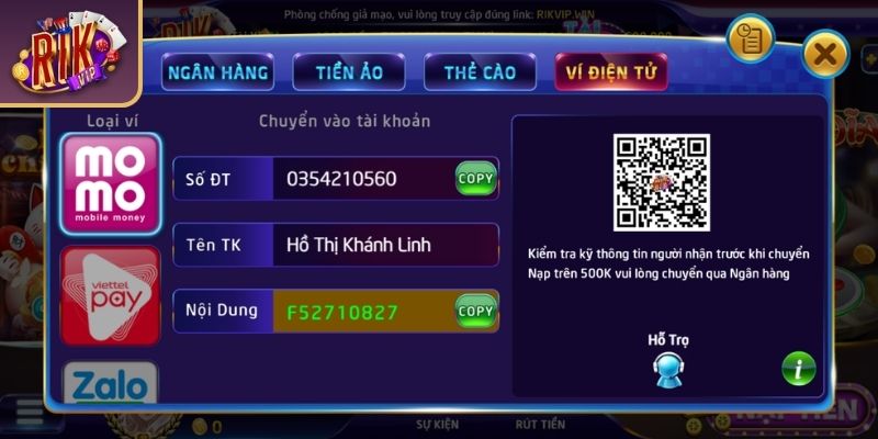 Nạp Rút Tiền RIKVIP – Những Quy Trình Giao Dịch Cần Nắm Rõ 2 Hướng dẫn rút tiền từ website đơn giản về tài khoản