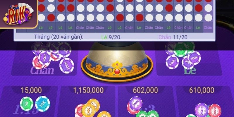 Soi cầu xóc đĩa RIKVIP dạng bệt