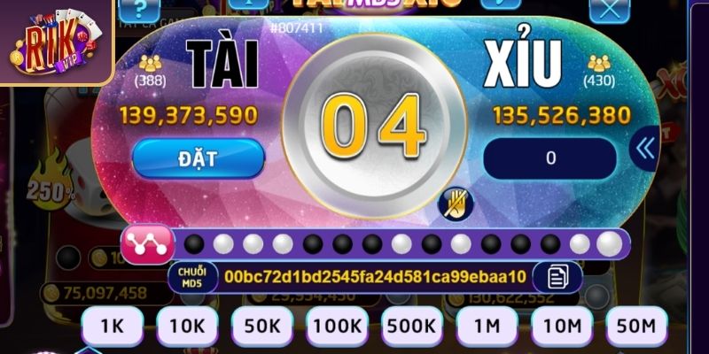 Tài Xỉu MD5 RIKVIP - Hướng Dẫn Cách Chơi Và Mẹo Bắt Cầu 2 Cơ chế mã hóa MD5