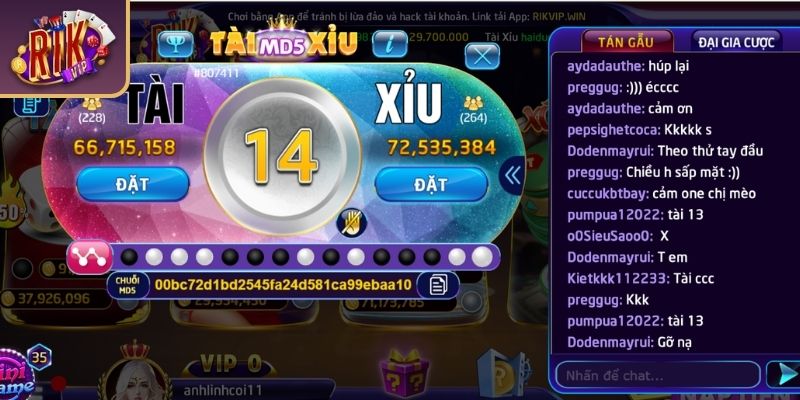 Tài Xỉu MD5 RIKVIP - Hướng Dẫn Cách Chơi Và Mẹo Bắt Cầu 1 Tài Xỉu MD5 RIKVIP là gì?
