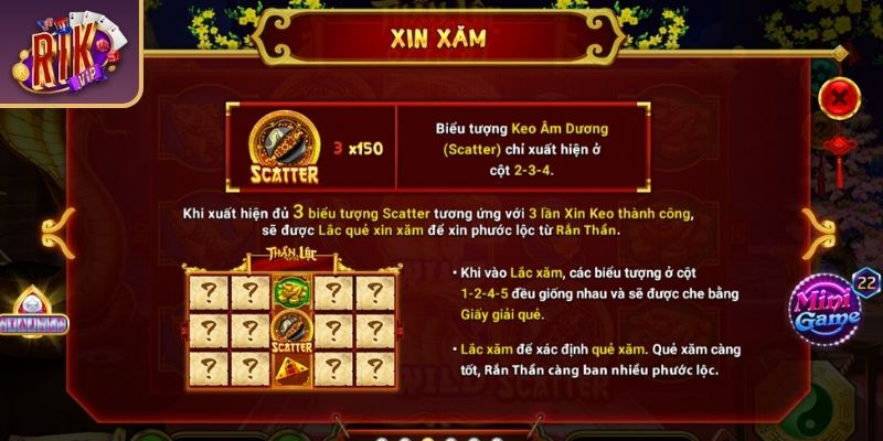 Tính năng Mini game Thần Lộc RIKVIP