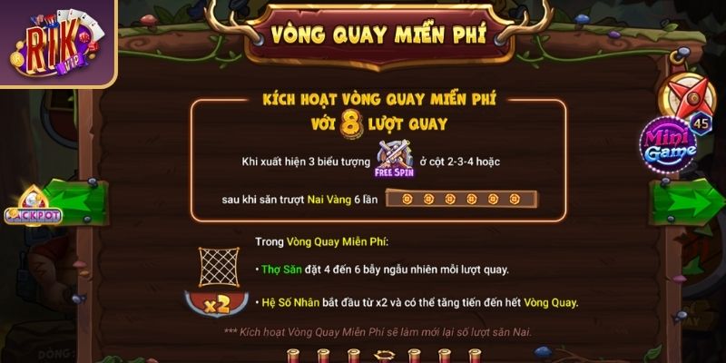 Vòng quay thưởng trong Thợ Săn Nai Vàng