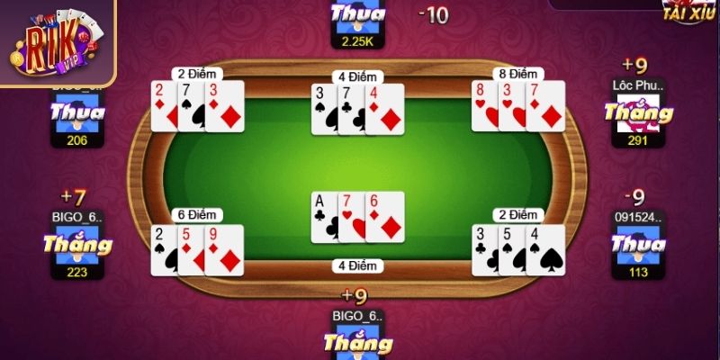 Các loại bài thường gặp trong đại chiến đỏ đen RIKVIP
