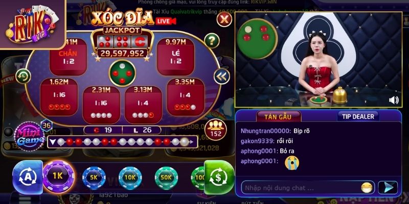 Game Xóc Đĩa Đổi Thưởng RIKVIP Thế Giới Đặc Sắc Tại Web 3 Bản lĩnh Tài/Xỉu trong game xóc đĩa đổi thưởng RIKVIP